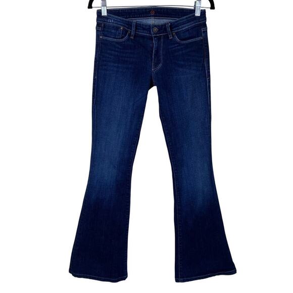 Sinclair Denim - Sinclair MFGRP ‘Ellis’ Low Rise Flared Jeans Dark Wash Sz 27 Y2K USA Made
